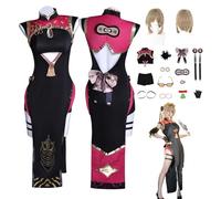 ZYJKGL Cosplay Uniforme Anime Zenless Zone Zero YinChaXian NPC Red Bean Cosplay Costume Ensemble complet - Fête d'Halloween et Conventions Anime Ensemble complet Outfit Adultes