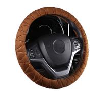 ZYJZXL188 Peluche Caches de Volant pour Ford Mustang V 2011 2012 2013 2014(2. Generation), Auto Housse de Volant Chaud Hiver, Couvre Protection Extensible, Accessoire Voiture,Brown