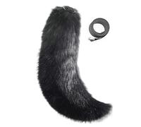 ZYKEJJDDAK 1 bandeau oreilles de loup renard queue en fourrure pour Noël, Halloween, cosplay, fête, accessoires de déguisement, costumes d'Halloween pour homme et femme