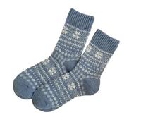 ZYKEJJDDAK 1 paire de chaussettes d'hiver chaudes en laine douce tricotée épaisse pour bottes pour femmes filles cadeaux thermiques pour femmes, bleu, taille unique