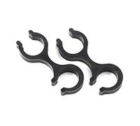 ZYKEJJDDAK 1 paire de clips de randonnée, bâtons de trekking, boucles de fixation de tiges doubles, connecteurs de canne, clips de trekking