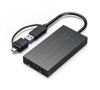 ZYKEJJDDAK Adaptateur USB 3.0 vers double HDTV pour configurations de double moniteur avec répartiteur HDTV 4K 30Hz et 1080p 60Hz