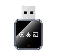 ZYKEJJDDAK Adaptateur USB 3 en 1 pour voiture - Câble vers Dongle Bluetooth - Compatible avec smartphone - Métal et verre