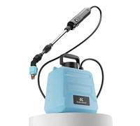 ZYKEJJDDAK Arroseur électrique à piles 6 L/9 L amélioré avec poignée rechargeable, buse rétractable, sangle d'épaule haute pression pour jardin