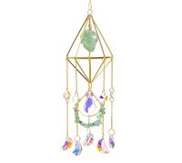 ZYKEJJDDAK Attrape-soleil en cristal - Carillon à suspendre - Prismes - Attrape-lumière - Décoration de jardin - Décoration d'intérieur - Ornements en cristal véritable