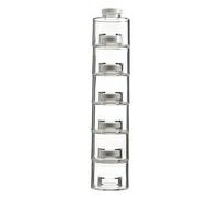 ZYKEJJDDAK Boîtes à condiments empilables pour économiser de l'espace - Faciles à nettoyer - Transparentes - Bouteilles distributrices de condiments empilables avec joint d'étanchéité