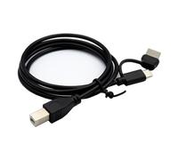 ZYKEJJDDAK Câble de connecteur de piano OTG de type C mâle vers USB 2.0 - B mâle - Cordon adaptateur pour imprimante, scanner, téléphone, câble de batterie de piano électronique de 1 m