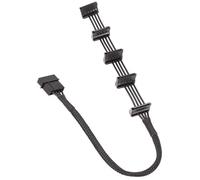 ZYKEJJDDAK Câble répartiteur d'alimentation 15 broches mâle vers 5 ports femelle 4 broches - Câble répartiteur de puissance pour disque dur PC serveur adaptateur répartiteur d'alimentation