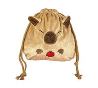 ZYKEJJDDAK Capybaras Grande trousse de maquillage avec cordon de serrage pour ranger les produits cosmétiques, Couleur 2, 20*20cm