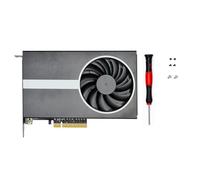 ZYKEJJDDAK Carte adaptateur NVME vers PCIe4.0 avec dissipateur thermique en aluminium 4X 2280 carte de remplacement pour ordinateur de bureau plate-forme NVMe adaptateur