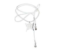 ZYKEJJDDAK Chaîne de clavicule réglable en tissu coréen européen et roman simple étoile à cinq branches, 3.9x3.12in, Tissu, Pas de gemme