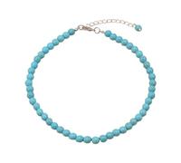 ZYKEJJDDAK Chaîne de clavicule tendance pour femmes et filles - Collier en forme d'amour fait à la main - Chaîne réglable en turquoise, 4.68x3.9in, Turquoise, Pas de gemme