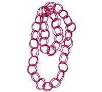 ZYKEJJDDAK Chaîne de perles pliable multicouche avec anneaux creux pour clavicule, 45, Métal, Pas de gemme