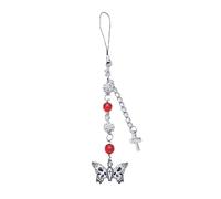 ZYKEJJDDAK Chaîne de téléphone avec pendentif papillon mignon et cool - Porte-clés de poche - Décoration à suspendre pour clés, sac