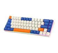 ZYKEJJDDAK Clavier mécanique portable avec rétro-éclairage LED 68 touches pour ordinateur portable de bureau pour les amateurs de joueurs