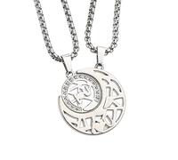 ZYKEJJDDAK Collier avec pendentif en forme de cœur avec lettre d'amour en acier pour femme