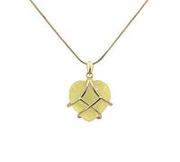 ZYKEJJDDAK Collier avec pendentif en forme de cœur en résine et or bleu pour femme et fille, Size Diameter 20x20mm/0.78x0.78inch, Résine, Pas de gemme