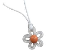ZYKEJJDDAK Collier avec pendentif en forme de fleur creuse colorée - Chaîne ras du cou - Bijoux de vacances pour femme, 505cm 3cm, Plastique, Pas de gemme