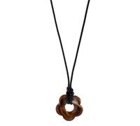 ZYKEJJDDAK Collier avec pendentif en forme de fleur en acrylique creux pour clavicule - Bijoux tendance pour anniversaire, mariage, Saint-Valentin, SizeApprox.65cm/25.59, Acrylique, Pas de gemme