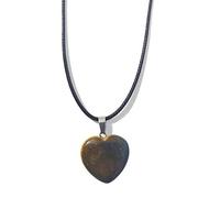 ZYKEJJDDAK Collier avec pendentif en pierre naturelle agate quartz rose améthyste corde cire bijoux pour femme, 2.73x1.95in, Tissu, Pas de gemme