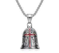 ZYKEJJDDAK Collier avec pendentif vintage punks ras du cou simple chaîne réglable pour homme, 3.9x2.34in, Pendentif en alliage + chaîne en acier inoxydable, Pas de gemme
