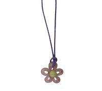 ZYKEJJDDAK Collier minimaliste avec pendentif fleur en acrylique bleu clair - Bijou délicat pour la Saint-Valentin, 455cm 3cm, Acrylique, Pas de gemme