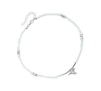 ZYKEJJDDAK Collier moderne réglable en alliage délicat avec pendentif en forme d'oiseau, bijou léger à superposer pour un style décontracté, 385cm, Alliage, cristal, Pas de gemme