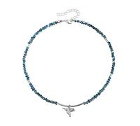 ZYKEJJDDAK Collier moderne réglable en alliage délicat avec pendentif en forme d'oiseau, bijou léger à superposer pour un style décontracté, 385cm, Alliage, cristal, Pas de gemme