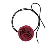 ZYKEJJDDAK Collier plastron avec breloque unique délicate faite à la main avec fleur ras du cou élégant orné de fleurs, 2.73x3.12in, Métal, Pas de gemme