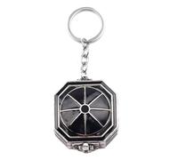 ZYKEJJDDAK Collier / porte-clés boussole étanche pour aventuriers et voyageurs Unisexe amoureux de la nature Bijoux Voyage, 5.5*4.5, Métal, Pas de gemme