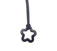 ZYKEJJDDAK Collier ras du cou avec pendentif étoile à cinq branches - Collier coloré - Bijoux tendance - Clavicule simple, 3cm, Acrylique, Pas de gemme