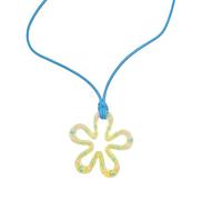 ZYKEJJDDAK Collier ras du cou délicat en acrylique avec pendentif en forme de fleur creuse, idéal pour une tenue décontractée ou formelle, 44mm, Acrylique, Pas de gemme
