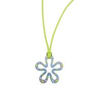 ZYKEJJDDAK Collier ras du cou délicat en acrylique avec pendentif en forme de fleur creuse, idéal pour une tenue décontractée ou formelle, 44mm, Acrylique, Pas de gemme