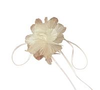 ZYKEJJDDAK Collier ras du cou tendance et extensible pour femme - Style gothique - Fleur rose, 7.8x4.68in, Tissu, Pas de gemme