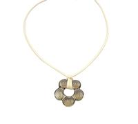 ZYKEJJDDAK Collier rétro avec corde à dessin et grande fleur pour femme, hip-hop froid, long pull clavicule chaîne de cou, 24mm, Liuli, Pas de gemme