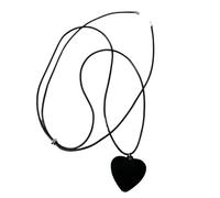 ZYKEJJDDAK Collier sophistiqué en forme de cœur qui améliore votre look et convient pour une élégance quotidienne, 96CM, Flocage, Pas de gemme