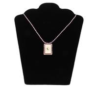 ZYKEJJDDAK Collier tendance sur le thème de la carte de tarot avec emblèmes - Bijou unique pour un rendez-vous galant, 535cm 25*30mm, Cuivre, Pas de gemme