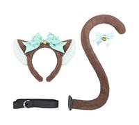 ZYKEJJDDAK Costume de chaton avec oreilles et nœud pour femme et fille, Halloween, jeu de rôle