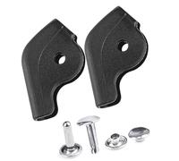 ZYKEJJDDAK Durabilité - Patchs de réparation anti-frottement pour chaussures de sport - Plaque de protection en silicone avec clips en acier inoxydable, Noir , Taille unique