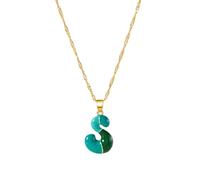 ZYKEJJDDAK Élégant collier avec pendentif initiale de 55 cm + extension de 3 cm réglable pour un usage quotidien ou spécial, 553CM, Métal, Pas de gemme