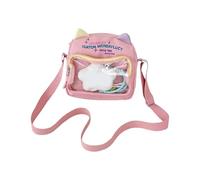 ZYKEJJDDAK Élégant sac à bandoulière transparent de dessin animé japonais pour adolescents, sac d'école spacieux avec sangle réglable, sac à bandoulière sur le thème des chats, a
