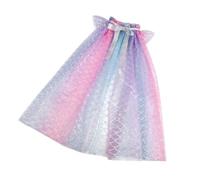 ZYKEJJDDAK Enchanteur Enfants Halloween Cape Cosplay Costume Toile d'araignée Citrouille Sorcière Tulle Cape pour Carnaval