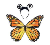 ZYKEJJDDAK Ensemble aile de papillon et bandeau pour Halloween, costume de princesse fées pour fille de 3 à 8 ans, déguisement de fées