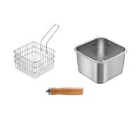 ZYKEJJDDAK Ensemble de cuisine d'extérieur en acier inoxydable avec utilisation polyvalente, y compris les nouilles à frire et facile à nettoyer pour tous les temps