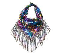 ZYKEJJDDAK Foulards à cheveux modernes Bandana strass Bandeaux pour enterrement de vie de jeune fille Foulards carrés, 70*35cm, Polyester, Pas de gemme