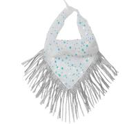 ZYKEJJDDAK Foulards à cheveux modernes Bandana strass Bandeaux pour enterrement de vie de jeune fille Foulards carrés, 70*35cm, Polyester, Pas de gemme