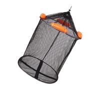 ZYKEJJDDAK Grand filet de pêche avec mécanisme de pliage rapide, sangles en nylon pour une capture fiable, panier de pêche en eau salée avec flotteur