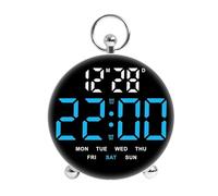 ZYKEJJDDAK Horloge numérique LED élégante avec chiffres faciles à lire et multifonctionnel, convient pour les personnes âgées et les professionnels à grand écran LED horloge