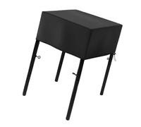 ZYKEJJDDAK Housse de barbecue coupe-vent pour barbecue extérieur Équipement de jardin Abri réglable Cordon de serrage