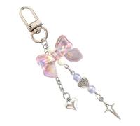 ZYKEJJDDAK Jolis porte-clés pour fille, accessoires de porte-clés de voiture, breloques pour sac à main, breloques pour femme en forme d'étoile, de cœur, cadeaux, b